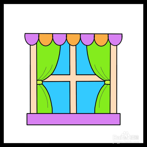 窗户的简笔画(窗户的简笔画法)