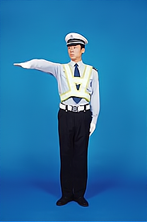 交警指挥手势(交警指挥手势8个图解)